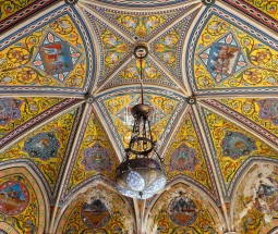 Ala dei Quattro PIzzi all'Arenella, particolare del soffitto interno, Palermo